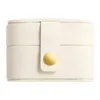 Nouvelle boîte à bagues mini boîte créative mignonne PU boîte de rangement de bijoux boîte à clous d'oreille