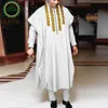 Herren-Trainingsanzüge, afrikanische Männer-Set, traditionelle Kleidung, formelle Kleidung, Abaya, 3-teilig, Bazin Riche, Dashiki-Outfits, Hemd, Hose, Robe, Anzug für Hochzeit