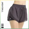 Lu Women Sports Yoga Shorts Roupa de alta cintura Sportswear Bolso respirável Fiess Wear calças curtas Garotas correndo elástico com revestimento interno 2028