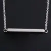 Chains Women/Men Accessories Horizontal ID Bar Pendant Choker Body Chain Statement Necklace Collier Femme Jewelry Bijoux Kolye