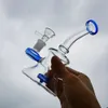 6" Glass Hookah Bong Smoking Beaker Heavy Water Pipe Shisha Pipe Oil Dab Rigs Catcher +14mm Bowl