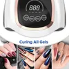 Nail Dryers UV LED Lamp For Nails Drying Manicure Lamp With Memory Function LCD Display Professional LED Nail Lamp For Nail Art Salon Tools 230516