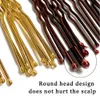 Hoofdkleding Haaraccessoires 50 stks vrouwen 567 cm Hair Gladde ushaped bobby pin barret salon grip clip bruids haarspelden black metalen haaraccessoires voor bun 230517