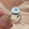 Les anneaux de cluster libèrent des bijoux de pression Retro Warp Drum Ring Réglable Vintage Rotary