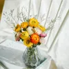 Dekorativa blommor 30 huvuden Gold Orange Pink Natural Dried Flower Daisy Wedding Bouquet Dry Conserved Home Decoration Table