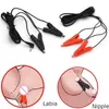 Seks Oyuncak Masajı Elektrik Şok Meme Kelepçeleri Elektrik Stimülatörü Electro Labia Clip Clitoris E-STIM SLAVE Oyuncakları Kadınlar İçin