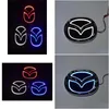 Bilklistermärken för Mazda 2 3 6 8 CX7 5D Standard Badge Logo Lamp Special Modified LED Light 10CM8CM120CM955C4215179 Drop Delivery Mobi Otjay