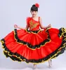 Stage Wear 2023 Enfants Flamenco Jupes Danse Espagnole Pour Fille Senrite Dancer Costume De Déguisement