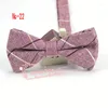Bow Ties 30Colors 2023 Brand Men's Cotton Plaid Cheked Formal Man Neck Bowtie Bowknot Butterfly