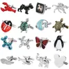 Новые запонки для животных Butterfly Turtle Bee Dog Fish Wing Design Mourinks French Room Cuff Buttons для успешного мужского подарка