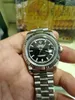 Роскошные часы высокого качества с оригинальной коробкой, 41 мм, мужские серебристо-черные циферблаты, автоматические модные брендовые мужские часы Bigger DIAMOND, наручные часы 69