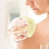 Exfoliating Mesh Bags Saver Pouch For Shower Body Massage Scrubber Natural Organic Ramie Porte-savon Sac Pocket Loofah Bath Spa Mousse à bulles avec cordon de serrage CPA5723