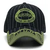 Gorras de béisbol Nueva moda Gorra de béisbol Bandera de Austria Bordado Hombres Mujeres Ajustable Snapback Hip Hop Deportes Visera parasol Camionero Papá Sombrero EP0149 AA220517