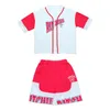 Stage Wear Kid Kpop Hip Hop Clothing Cardigan Baseball Shirt Short Sleeve Top Summer Shorts For Girl Boy Jazz Dance Costume Clothes Set