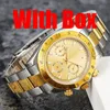 Montre Designer Luxury Mens Watches High Quality With Box Automatisk mekanisk rörelse tittar på män Keramiska Bezel rostfritt stål vattentätt safir armbandsur