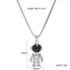 Подвесные ожерелья Wesparking Acdonaut Robot Ожерелье из нержавеющей стали веревочная цепь милые модные украшения для женщин, мужчины, дети