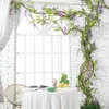 Decorative Flowers 2M Wisteria Artificial Vine Garland Wedding Arch Decoration Fake Plants Foliage Rattan Trailing Faux Ivy Wall