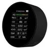 Medidor PM2.5 TVOC CO2 HCHO Temperatura Humedad AQI Detector Calidad del aire Monitor Sensor Analizador Negro