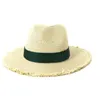 Outdoor Designer Cappello di paglia Viaggi Vacanze Cappellini da sole Ombra Jazz Cappello da spiaggia in paglia Uomo Donna Protezione solare Cappello a tesa larga Accessori moda di lusso