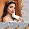 Haar rubberen bands dames volle parels haarbands elegante zoete hoofdband eenvoudige haar hoepel hoofd band Korean handgemaakte bruiloft haaraccessoires cadeau 230517