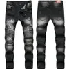 Heren jeans mode streetwear heren fietser homme mannen motorfiets slanke fit zwarte moto hoogwaardige denim broek joggers