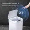 Avfallsfack smart skräp med lock automatiskt sensor skräp för kök badrum toalett infraröd bin hus rengöringsverktyg