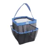 Simning av strandpåsar Bad Mesh Bag Travel Wash Gurgle förvaringspåsar Torra våt Multifunktion 8 fickor Portable Basket Printed Organizer S65