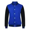 Herrjackor herrjacka pojke baseball uniform mode streetwear smal fit college varsity varumärke stilfull man