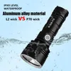 Latarki Terche Super jasne LED LED LASHLIGHT P70 USB Wodoodporny światło latarki 26650 Latka na baterię Camping Light P230517