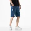 Jeans masculinos HIGN Qualidade Y2K Cargo Jean Shorts Men calças Big Pockets Jea