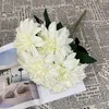 Decorative Flowers 7 Head Simulated Dahlia Chrysanthemum Peony Wedding Hall Flower Arrangement Furniture Placement Living Room Home