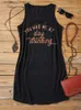 Kobiety dla kobiet Camis 2023 Summer Casual Raceback Tank Sukienki Kobiety Sleve Bez rękawów mini sukienka Country Music, którą miałeś mi w dniu picie t230517