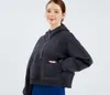 Pull de luxe à fermeture éclair Sweat à capuche pour femme Lâche Mode Loisirs Manteau Running Fitness Yoga Casual Épaissi Gym Vêtements Nouveau haut de gamme 67ess