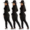 Women's Two Piece Pants Sets Womens Female Outifits Long Sleeve Top Blouses Classy Casual Sexy Libertin Women's Clothing