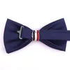 Bow Ties Fashion Student Bowtie Cotton For Wedding Party Cravats Justerbara Casual Girls Boys Bowties Bindande män Kvinnor