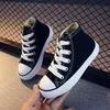 Sneakers sepatu kanvas high top untuk anak anak laki laki Perempuan Kasual Antiselip Balita Luncur Warna Permen 2023 Baru 230516