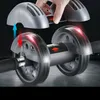 s Rebote automático Empuje de doble rueda Ejercicio Abdominales Entrenador Músculo del vientre Equipo de ejercicio Abs Roller Ab Wheel 230516