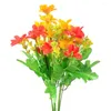 Flores decorativas 1 grupo de margarida artificial Daisy Fake Home Decor Flower Lar Room Bedroom Cozinha