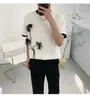 Men's T Shirts We0603 Fashion Men's Tops & Tees 2023 Runway Luxury European Design Print Party Style T-Shirts Clothing