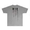 Мужская футболка Дизайнерская брендовая рубашка Splash-ink Letter Print Dot Splash Paint с коротким рукавом Повседневная свободная мужская футболка Crewneck
