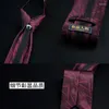 Noeuds papillon pour hommes Zipper Lazy Tie 7CM Shirt Suit Couleur unie