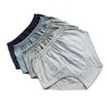 Underpants Middle-Aged And Elderly Men's High Waist Triangle Underwear Plus Fat Increase Shorts Cotton Dad Grandpa Loose