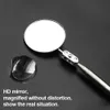 New Round Inspection Mirror Extension Car Angle Telescopic Inspection Car Detection Lens Manual Auto Telescopic Detection Lens