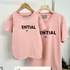 Kids T-shirts essentials Children Boys Clothes Short Sleeves Tshirts Girls Youth Casual T Shirts Toddler Letter Printed Clothings Men Women Family Mat X9jS#