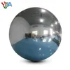 Publicidade de prata espelho Balão inflável PVC Christmas Reflex Mirror Balls para decoração de eventos