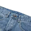 الموضة الفاخرة العلامة التجارية C H Men's Jeans American Blue Cross Denim Straight Leg Pants للرجال والنساء