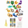 Party Games Crafts Kid Sewing Craft Kit Felt Animals Children Birthday Gifts Educational Toys Stuffed Animals Set DIY Kits For Girls And Boys 230517