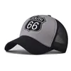 Ball Caps Nowy moda baseball czapka 66 Moto GP 3D Haft Hafdery Summer Sun Snapback Mesh Oddychany Hip Hop Sport