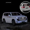 Diecast Model car 1 24 LAND CRUISER LC300 SUV Alloy Model Car Diecasts Metal Casting Sound Light Car For Children Vehicle Toys 230517