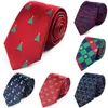 Bow Ties świąteczny krawat moda 7,5 cm męskiego płatka śnieżnego Święta Święta